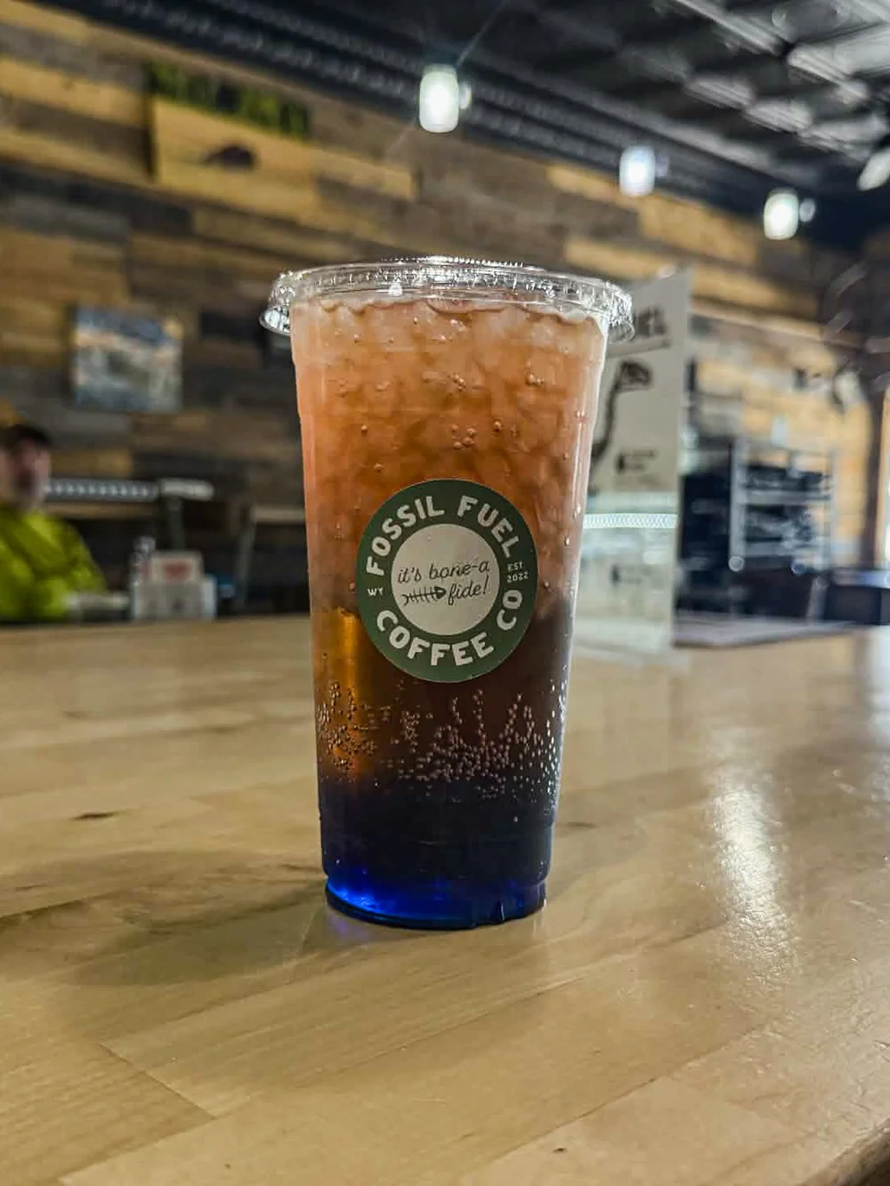 A dirty soda on the bar