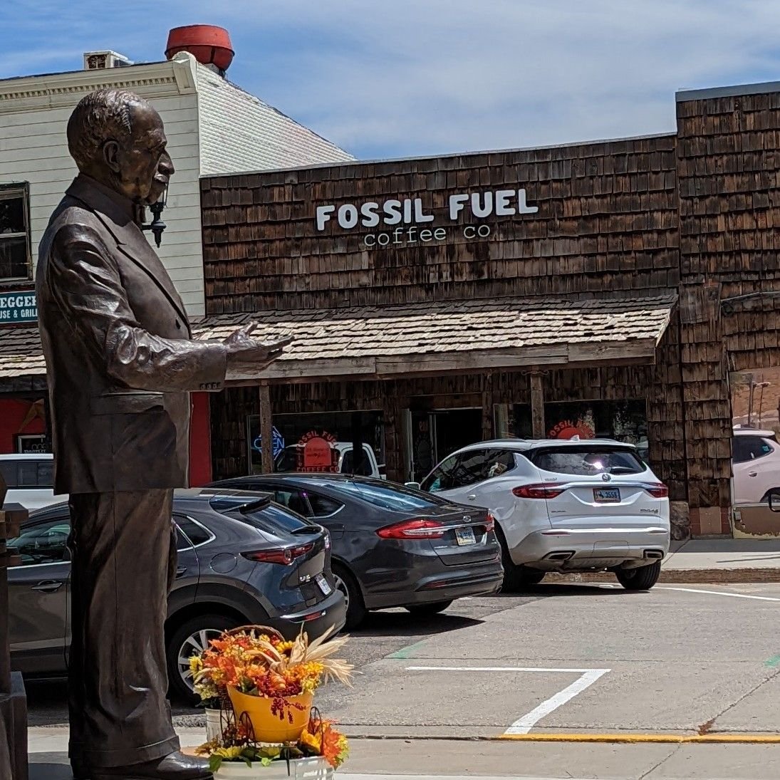 Light the Sky paint night at Fossil Fuel Coffee Co.